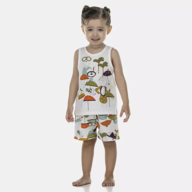 Pijama Feminino Baby Regata e Short