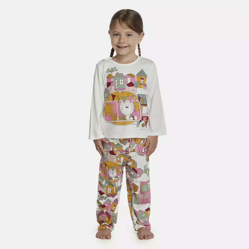 Pijama Feminino Baby Manga Longa e Calça