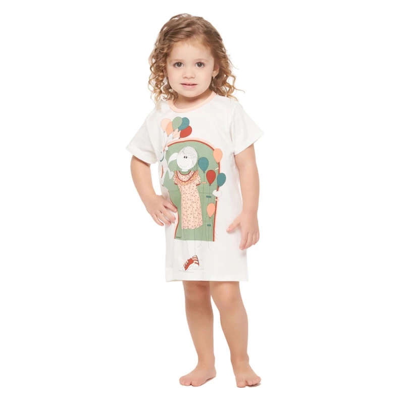 Camisão manga curta              