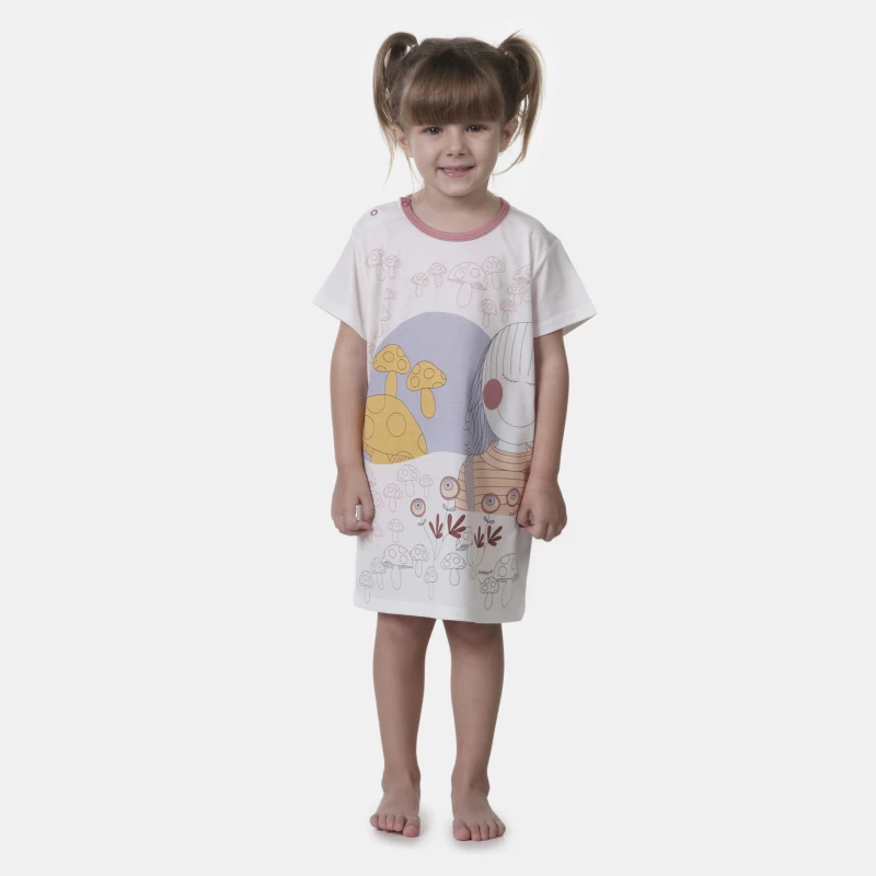 Camisão manga curta            