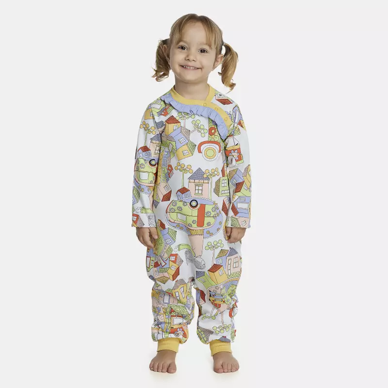 Macacão Feminino Baby Manga Longa