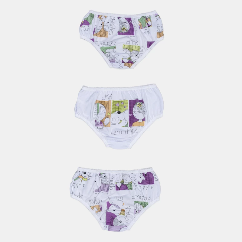 Kit Calcinha Feminino Baby