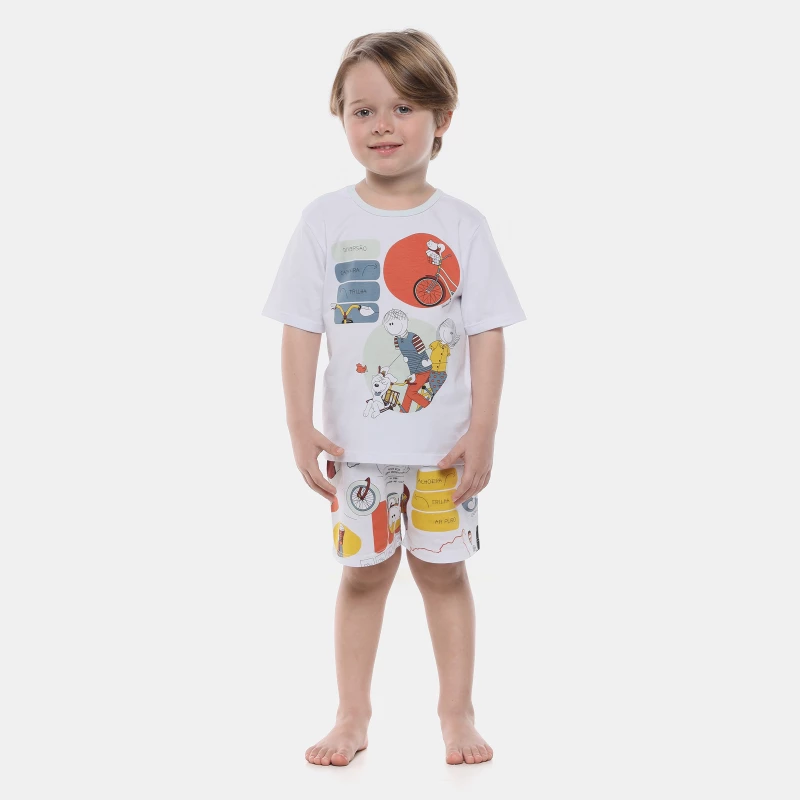 Pijama Manga Curta e Short