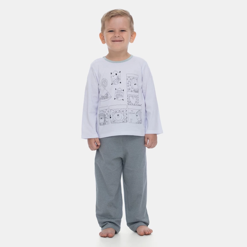 Pijama Manga Longa e Calça