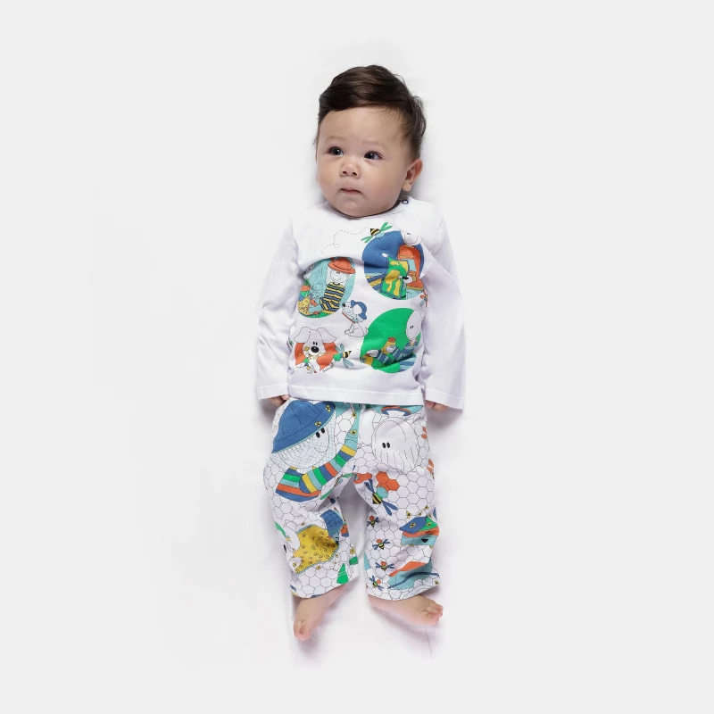 Pijama manga longa e calça
