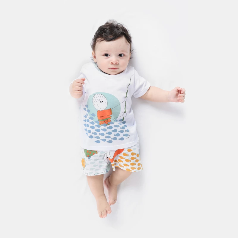 Pijama manga curta e short 