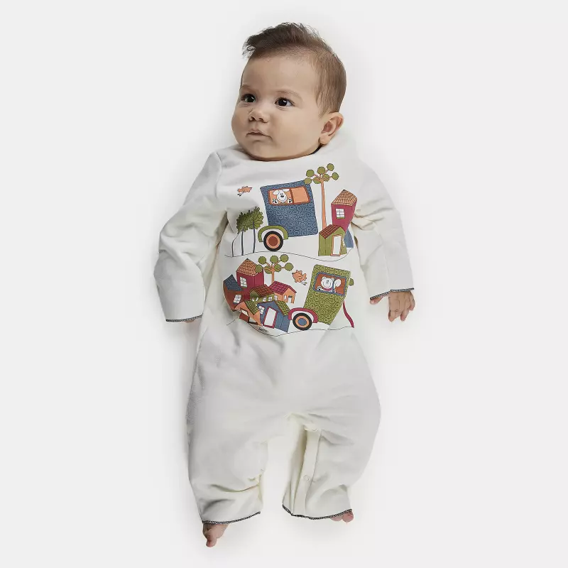 Macacão Masculino Bebe Manga Longa Moletinho