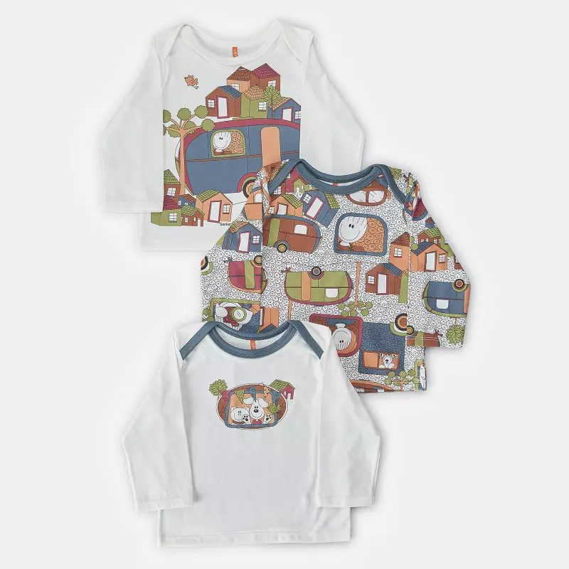 Kit Pagão Masculino Bebe Manga Longa