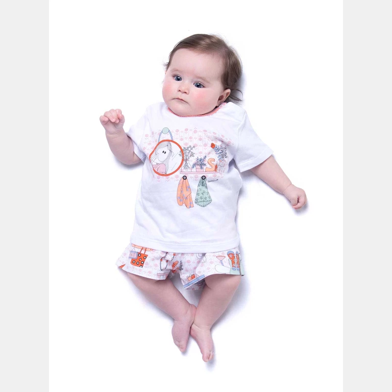 Pijama manga curta e short