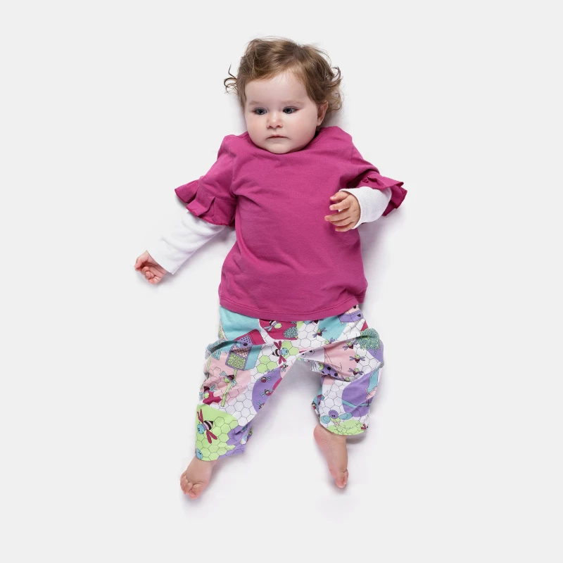 Pijama manga longa e calça 