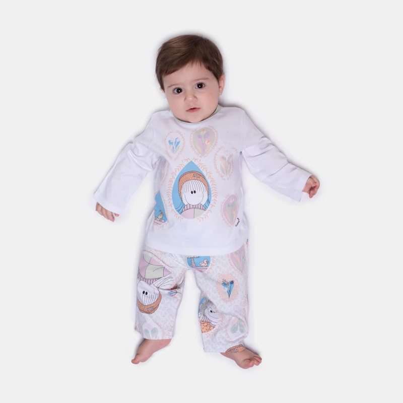 Pijama Manga Longa e Calça