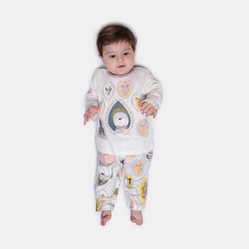 Pijama Manga Longa e Calça