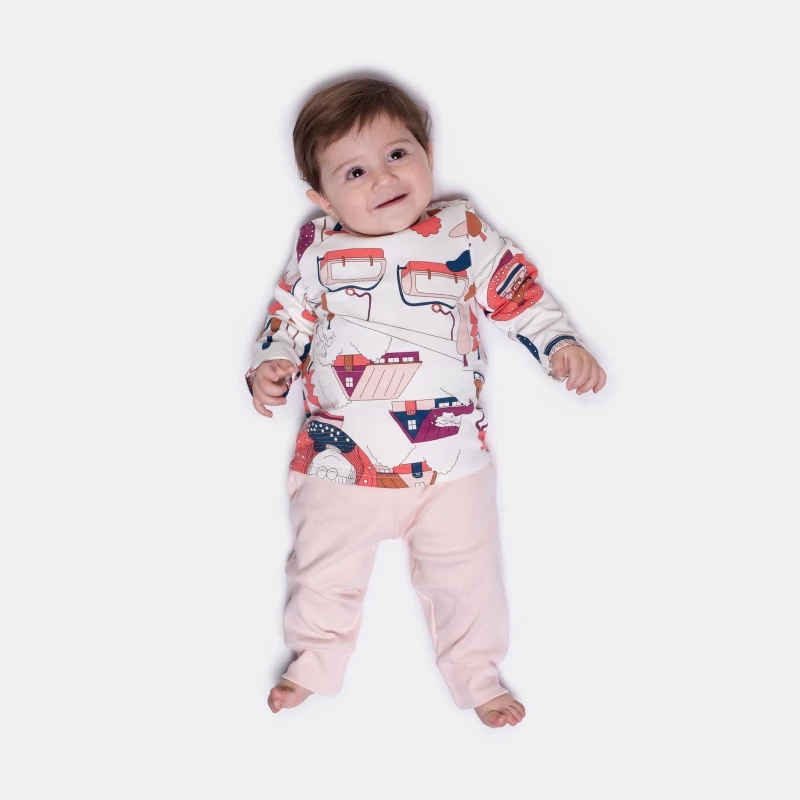 Pijama Body Manga Longa e Calça