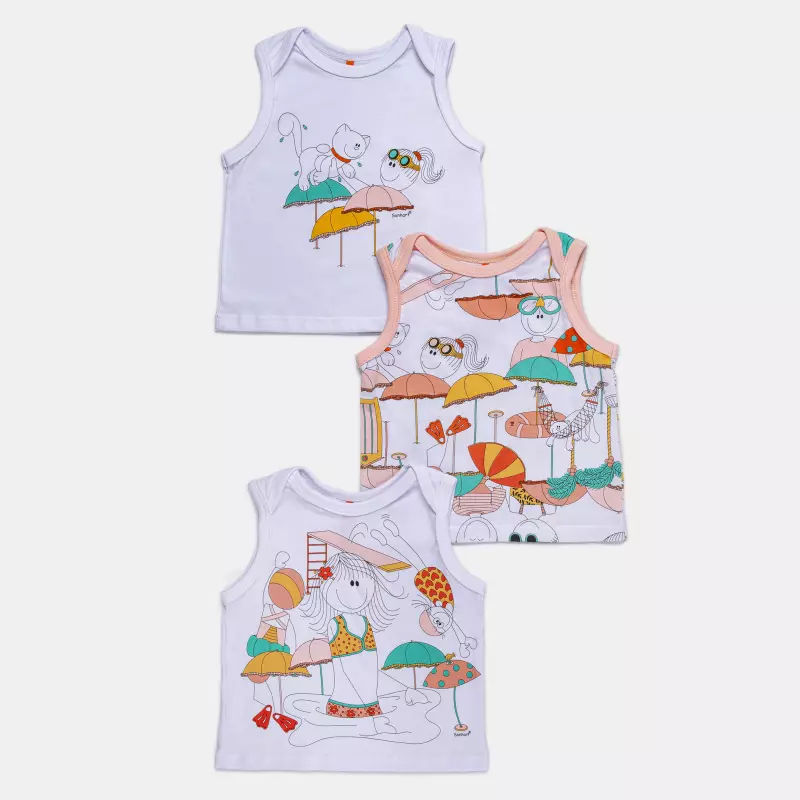 Kit Pagão Feminino Bebe Regata