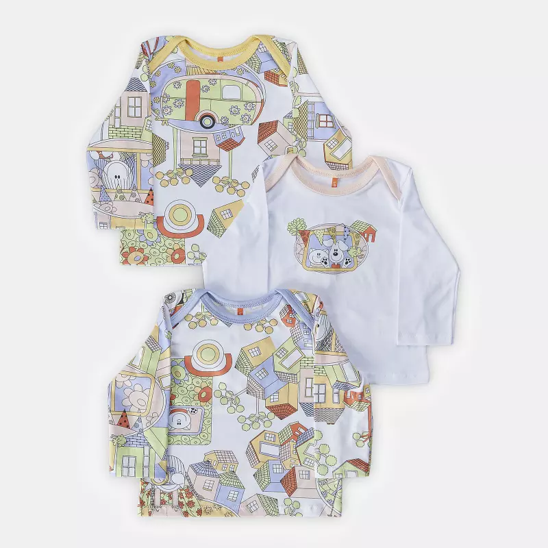 Kit Pagão Feminino Bebe Manga Longa