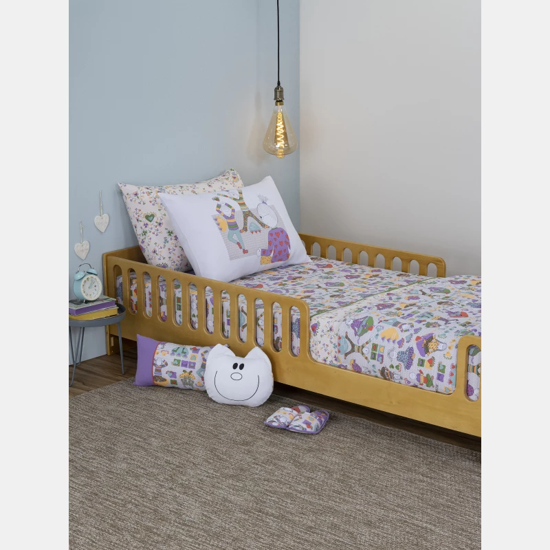 Lençol Elástico com Fronhas King Feminino