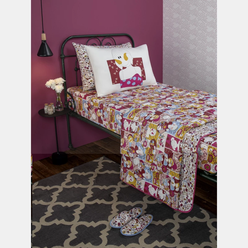 Lençol Elástico com Fronhas King Feminino