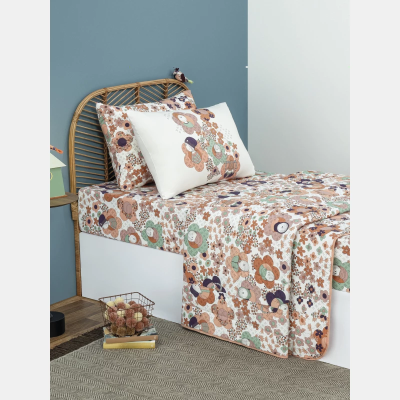 Lençol Elástico com Fronhas King Feminino