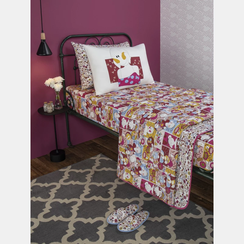 Lençol Elástico com Fronhas Queen Feminino