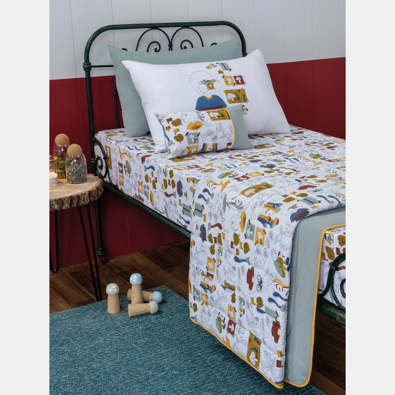 Lençol Elástico com Fronhas Berço