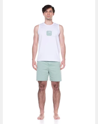 PIJAMA REGATA MACHÃO E SHORT