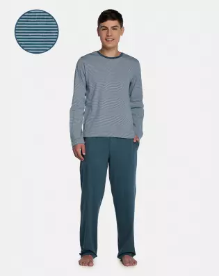 Pijama Masculino Adulto Manga Longa e Calça