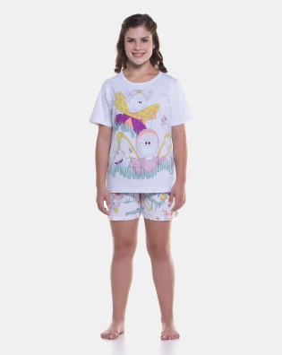 Pijama manga curta e short