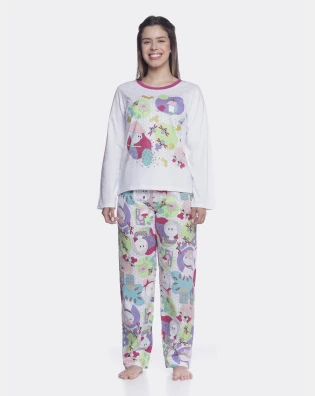 Conjunto Feminino Adulto Manga Longa e Calça