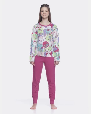 Pijama manga longa e calça    