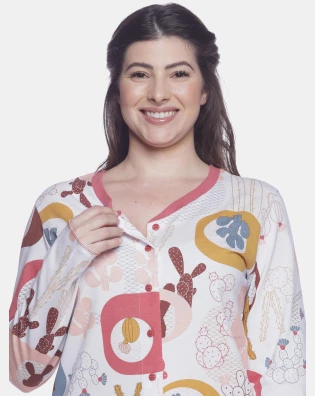 Homewear manga longa e calça       
