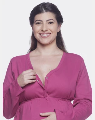 Homewear gestante manga longa e calça