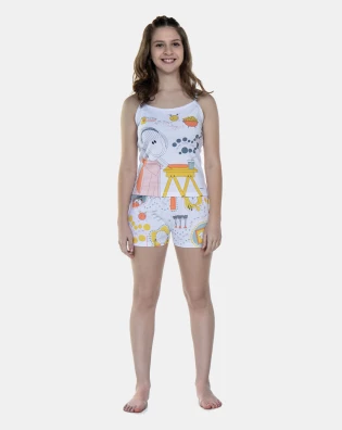 Pijama Alça e Short