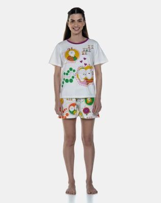Pijama Manga Curta e Short