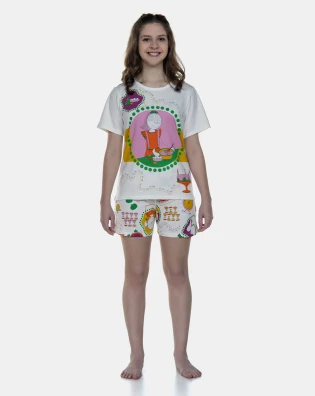 Pijama Manga Curta e Short