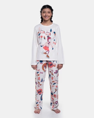 Pijama Manga Longa e Calça