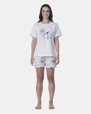 Pijama manga curta e short      