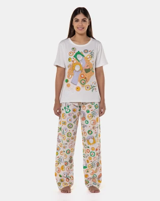 Pijama manga curta e calça    