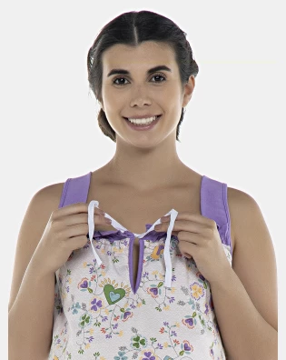Pijama Feminino Gestante Regata e Short