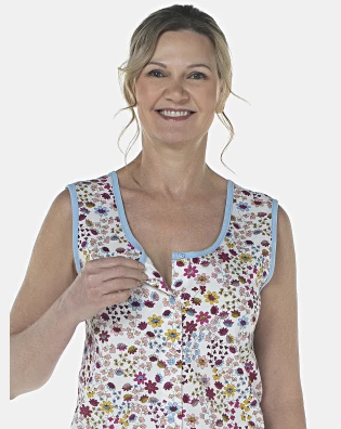 Pijama Feminino Adulto Regata Aberta e Bermuda