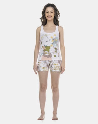 Pijama Feminino Adulto Regata e Short