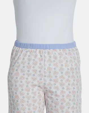 Pijama Feminino Adulto Manga Longa e Calça