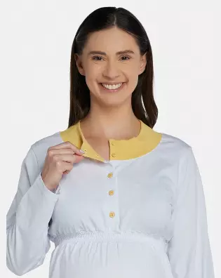 Pijama Feminino Adulto Gestante Manga Longa e Calça