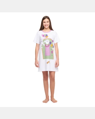 Camisão Feminino Adulto Manga Curta