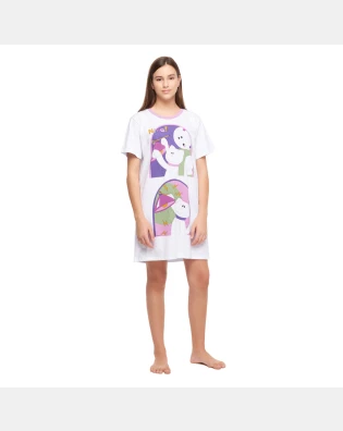 Camisão Feminino Adulto Manga Curta