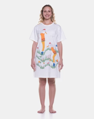 Camisão manga curta  