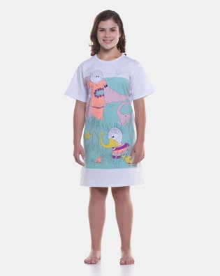 Camisão manga curta              