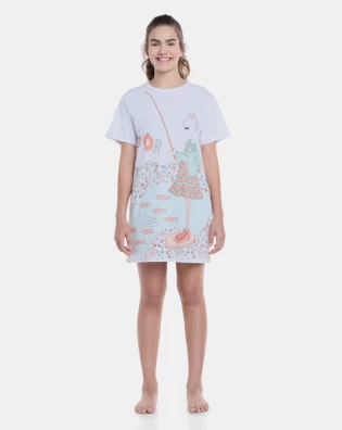 Camisão manga curta    