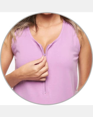 Homewear camisola gestante regata
