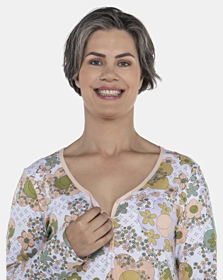 Camisola Feminino Adulto Manga Longa