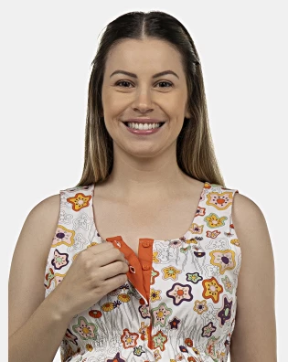 Camisola Feminina Gestante Regata Aberta